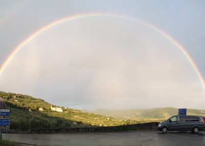Mercedes Under the Rainbow