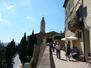 table cheese in Pienza